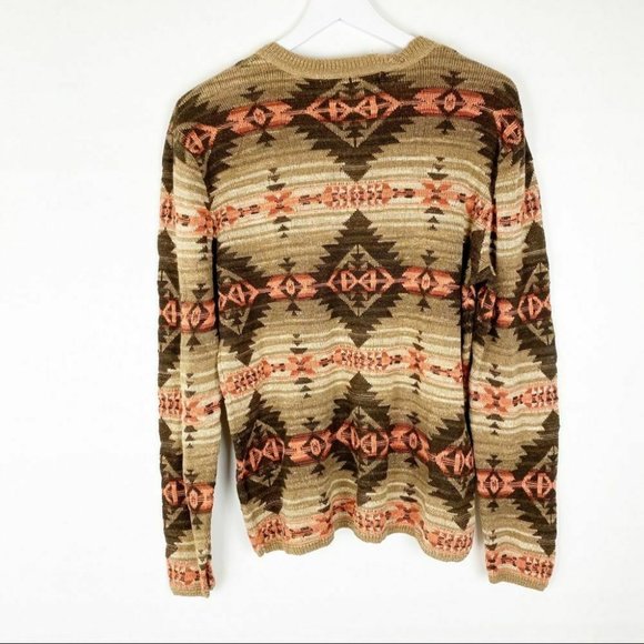 RL Denim & Supply Southwestern Print Henley Top - Picture 7 of 8